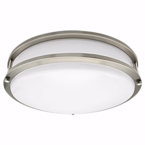 LED Double Ring Flush Mount – 5-CCT Selectable, 12"-16" Sizes, Up to 2,000 Lumens