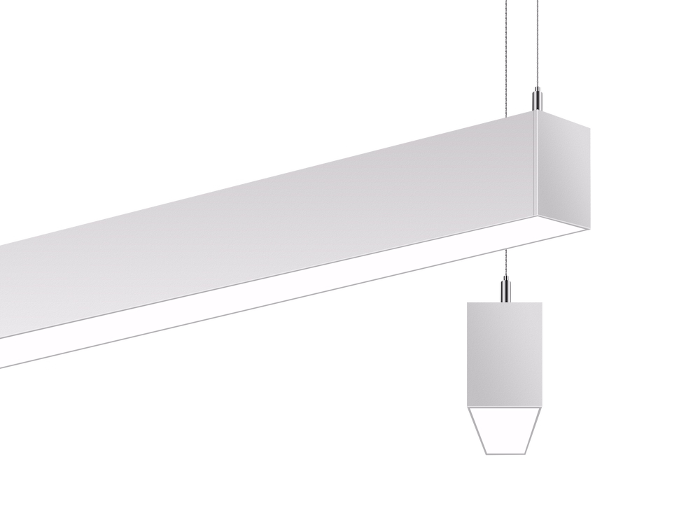 LED Architectural Linear Light 2.3 Inch width Pendant and Surface 8