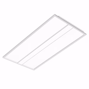 2x4 LED Floating Curved Troffer 50W Field Selectable Commercial Ceiling Light