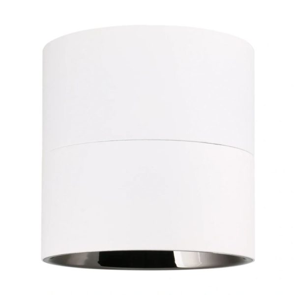 LED Cylinder Light 6-Inch White Finish 80 CRI Surface Mount (OSL-CYL-6)