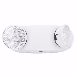 DM-EM110 LED Round Head Emergency Light – 2-Head Adjustable, 90-Min Battery Backup