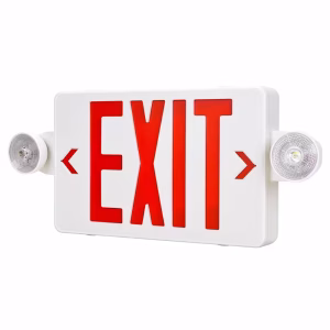 DM-EM119 LED Combo Exit/Emergency Light – Adjustable Heads, 90-Min Battery Backup, ETL Listed