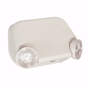 E-1 LED Low Profile Emergency Light – 2-Head Adjustable, 90-Minute Battery Backup, UL Listed