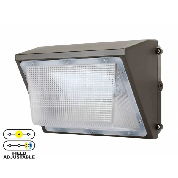 LED Semi-Cutoff Wall Pack Wattage & CCT Adjustable 4,047-12,123 Lumen (OSL-MWP08)