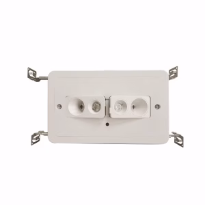 REM LED Recessed Emergency Light – 2-Head Adjustable, 90-Minute Battery Backup, UL Listed