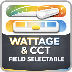 Wattage and CCT Field Selectable