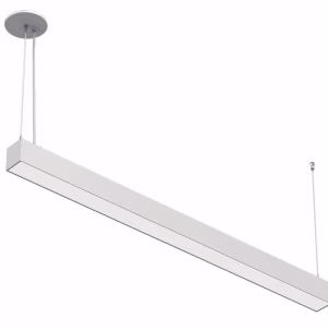 4FT LED Linear Architectural Pendant Light. Up and Down Field Selectable