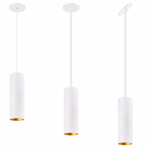 3" Architectural LED Cylinder Pendant Downlight – 5-19W Field Selectable Up to 1,995 Lumens 90+ CRI 110-277V