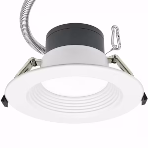 8" LED Commercial Recessed Downlight – 17W/24W/30W Selectable – 5CCT (2700K-5000K) – 0-10V Dimmable – IC Rated