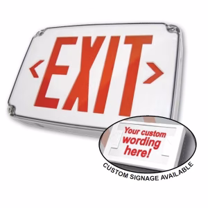 WLEZXTEU Compact Wet Location LED Exit Sign