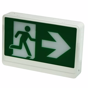 RMEZXTEU Running Man LED Exit Sign, White or Black