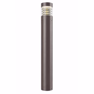 SU-BRC LED Bollard Light, Flat Louvered-Reflector Head, CCT & Wattage Selectable