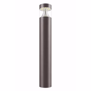 SU-BRA LED Bollard Light, Flat Top Cone-Reflector Head, CCT & Wattage Selectable