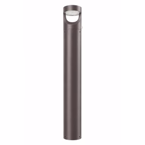 SU-BRF LED Bollard Light, Flat-Top Head, CCT & Wattage Selectable, Bronze Finish