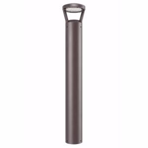 SU-BRE LED Bollard Light, Decorative Head, CCT & Wattage Selectable, Bronze Finish